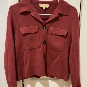 Sezane Betry cardigan in rosewood size small